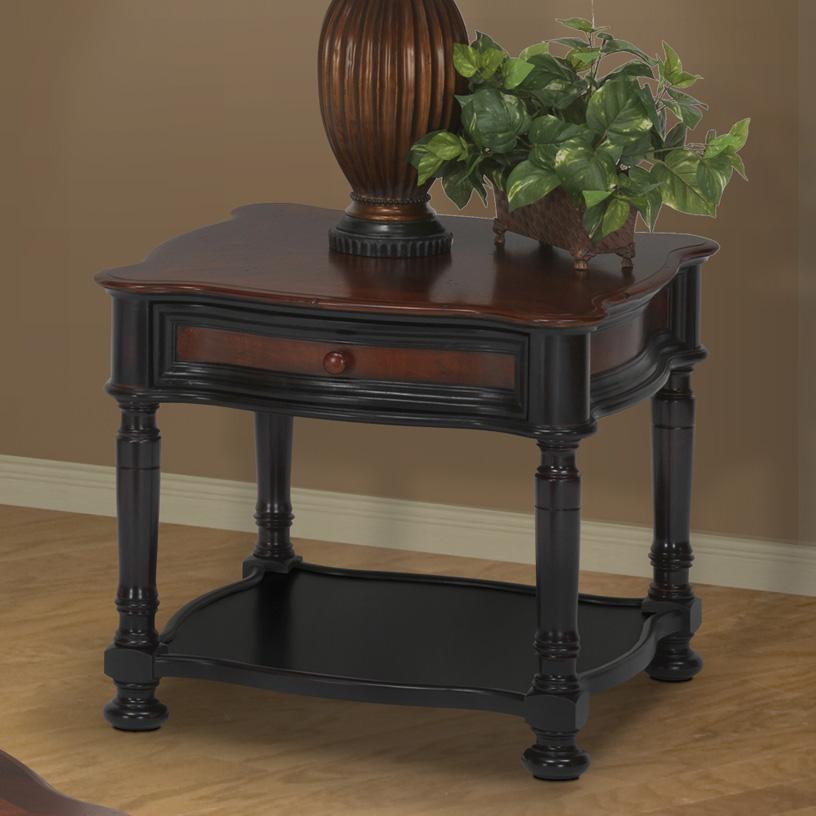 New Classic Jamaica 03002050621 TwoTone End Table with Drawer and